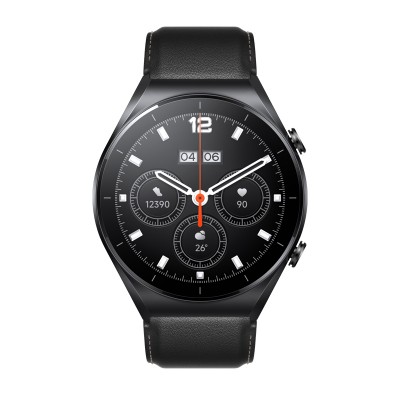 Xiaomi Watch S1 Stainless Steel 46mm (Black / Black Leather Strap & Black Fluororubber Strap)